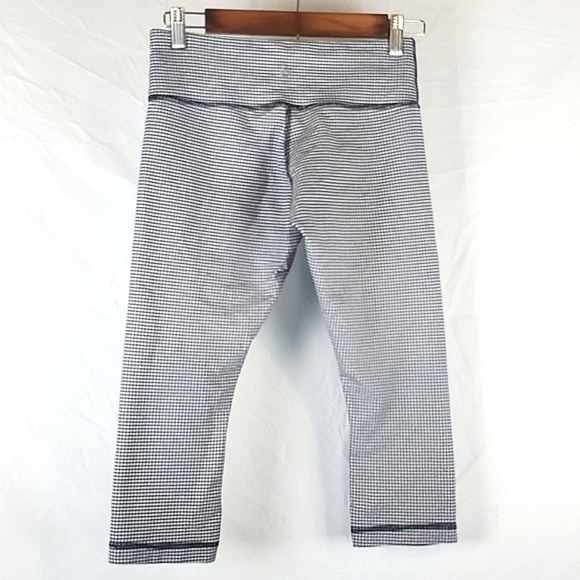 Lululemon Wunder Under Blue and White Gingham - Picture 5 of 10